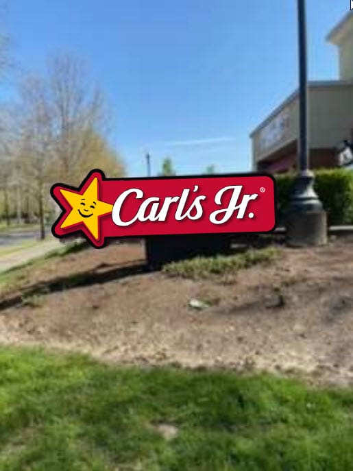 Carl's Jr. monument directional sign